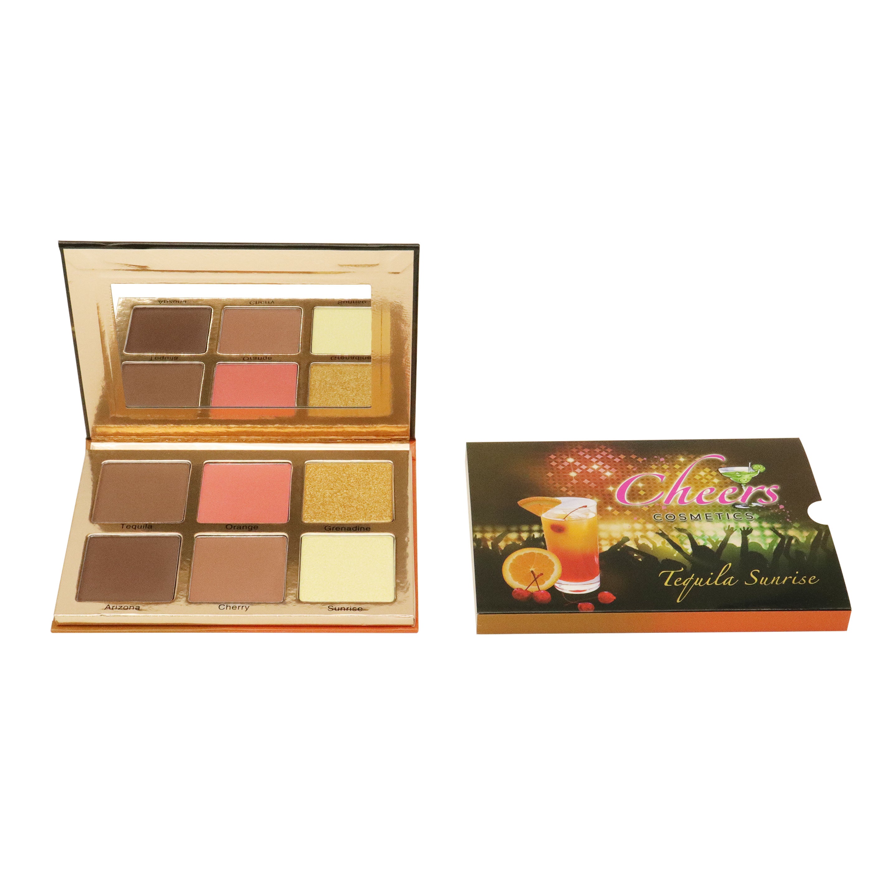 Tequila Contour, Blush & Highlight Palette - cheerscosmetics