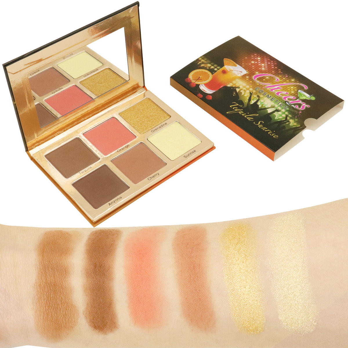 Tequila Contour, Blush & Highlight Palette - cheerscosmetics