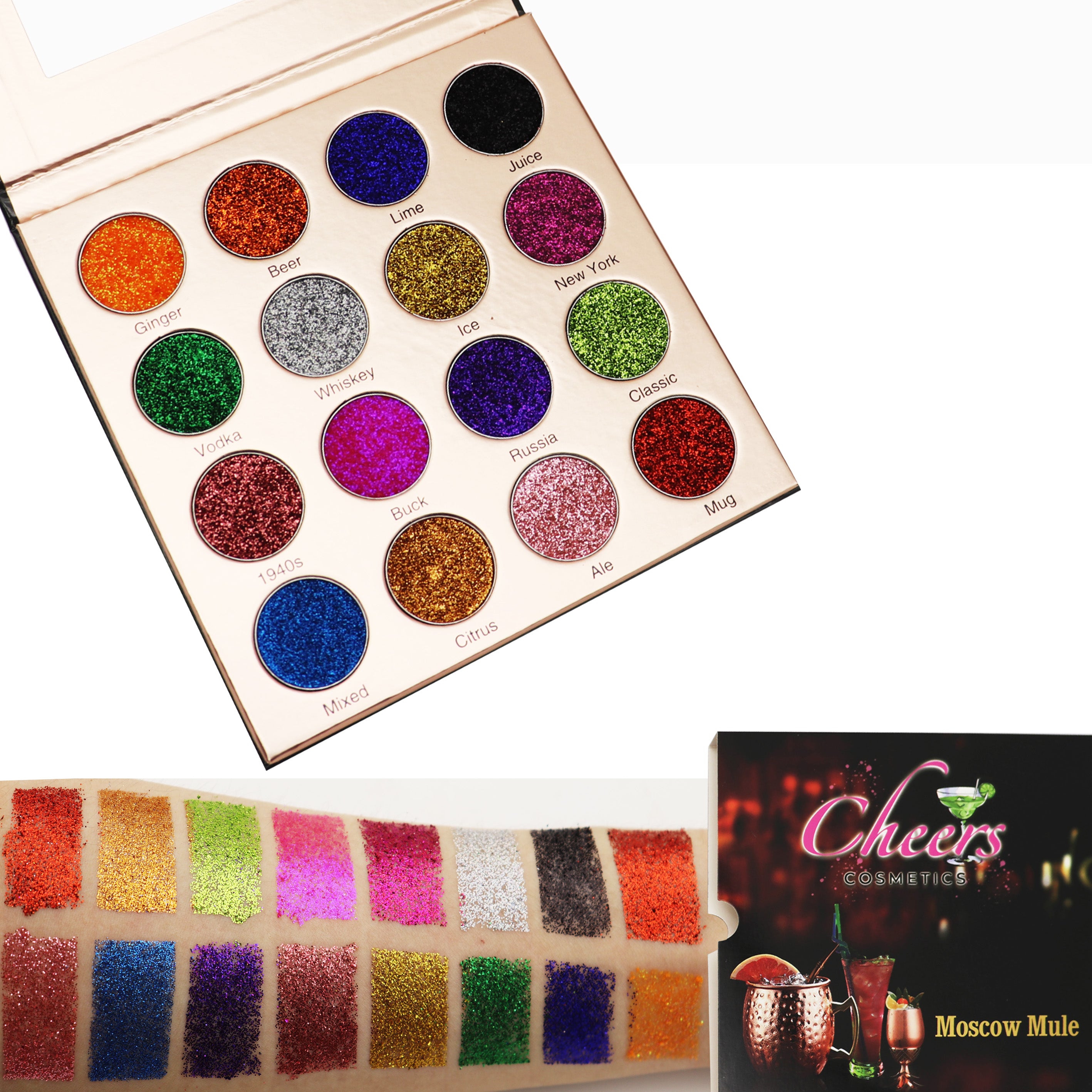 Moscow Mule Glitter Palette - cheerscosmetics